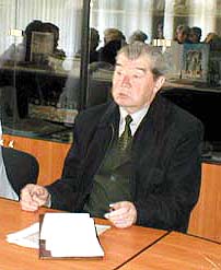 Голова Ужгородської міської ради ветеранів війни Анатолій САБІНІН.