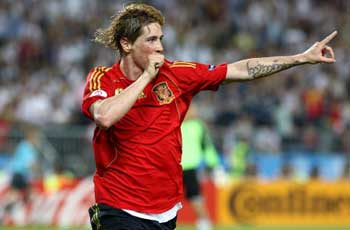 Победный гол Испании на ЕВРО-2008 забил Фернандо Торрес