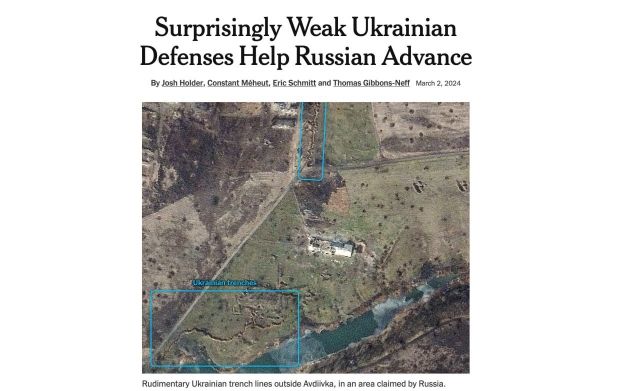 NYT: Слабая оборона одна из причин продвижения войск РФ под Авдеевкой 