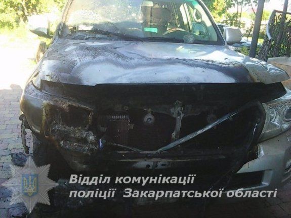 В селе Минай Ужгородского района горел автомобиль