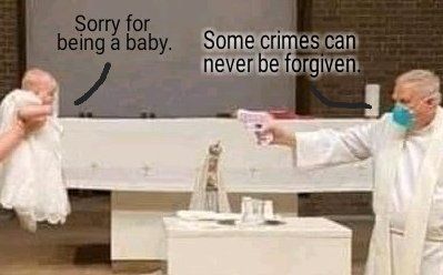 Чудернацький мем від церковників: хрестити дітей допомагають іграшкові пістолети