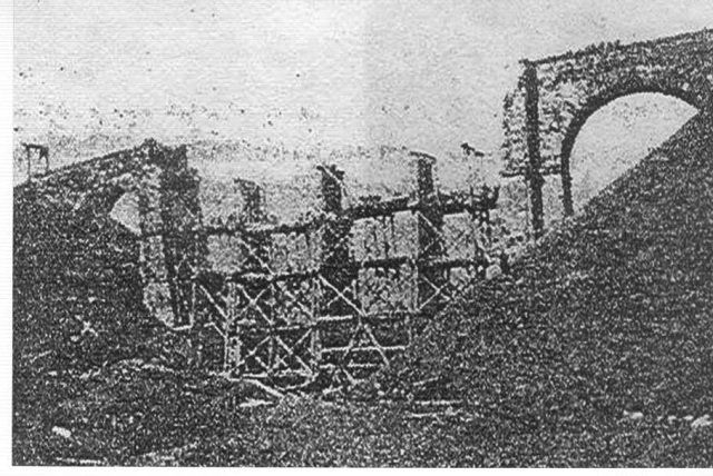 Разрушен железнодорожный виадук возле Воловца
