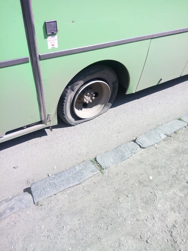Ужгород відзначився черговим "вибухом" маршрутного автобуса