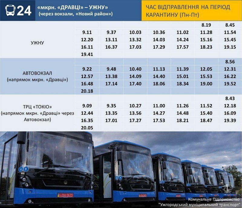Счастье! С понедельника в Ужгороде снова заработают городские автобусные маршруты