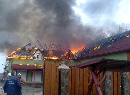 Сегодня, 29 марта, утром в с. Большая Бийгань Береговского района возник пожар