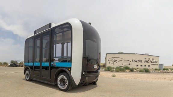 Беспилотный напечатанный на 3D-принтере автобус