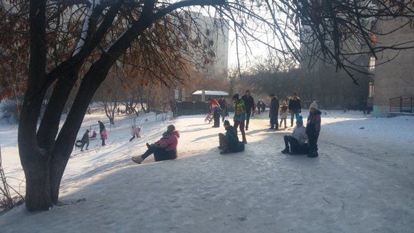 Зимний отдых на ужгородской "Кирпичке"