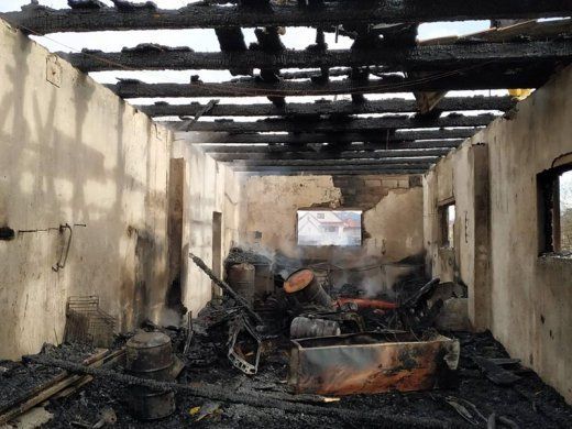 Крупный пожар в Закарпатье полностью разрушил магазин