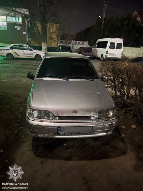 Автопьянь без прав выловили патрульные в Закарпатье 