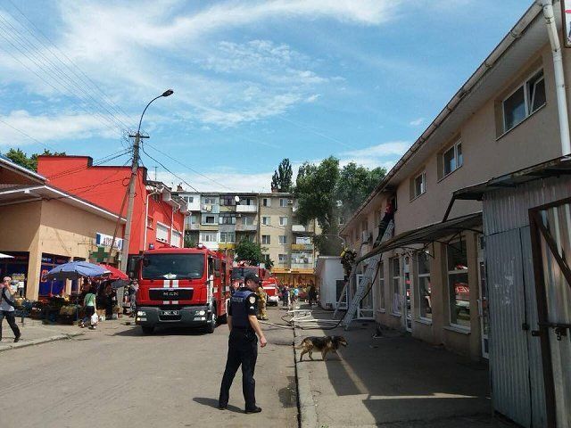 Пожар на "Белочке" в Ужгороде