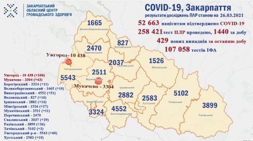 Эпидемия коронавируса в Закарпатье: Последние дни словно американские горки 