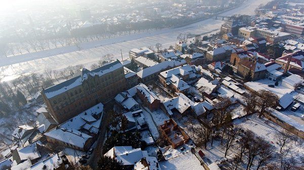 Зимняя красота Ужгородского замка