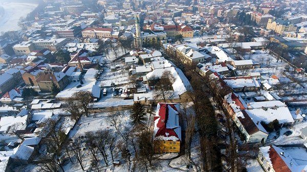 Зимняя красота Ужгородского замка