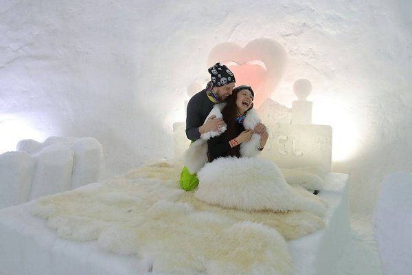 Романтический ледяной отель на Буковеле