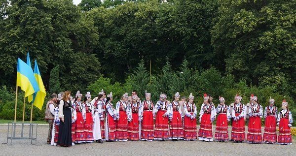 Закарпатский народный хор исполнил Гимн Украины