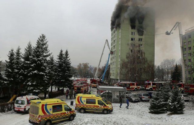 Смертельный взрыв газа в словацком Прешове
