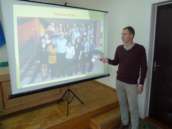 Презентацію дансько-українського проекту проводить голова МР Федір Смірнов