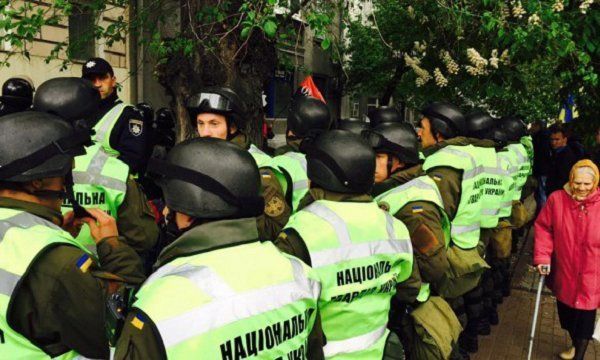 Полиция заблокировала штаб ОУН в Киеве