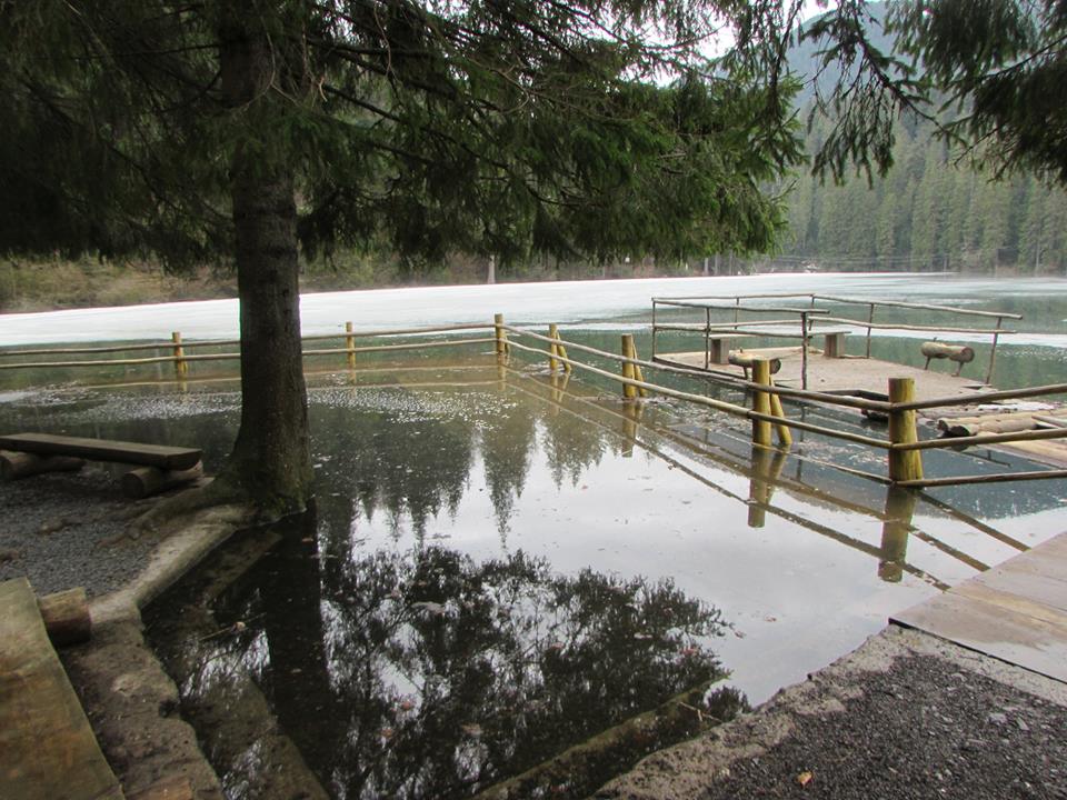 Уровень воды в озере Синевир поднялся на несколько метров