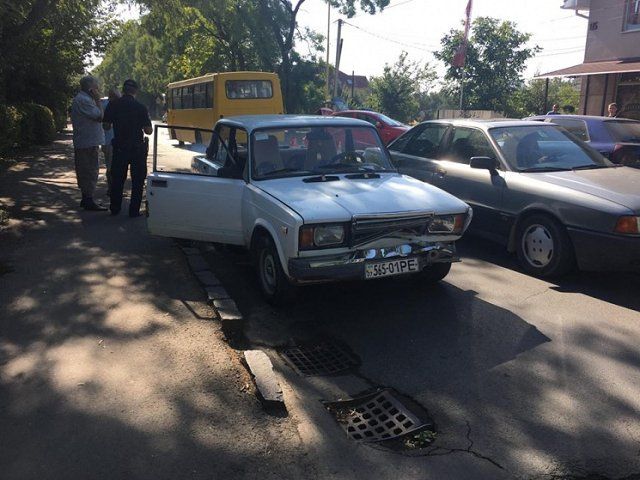 Авария в Ужгороде на улице Собранецкой