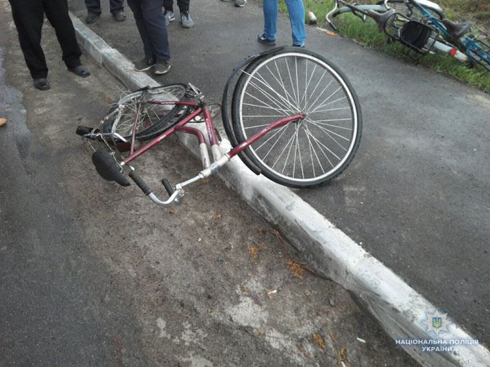 Под Черниговом водитель насмерть сбил велосипедистку и рухнул с моста