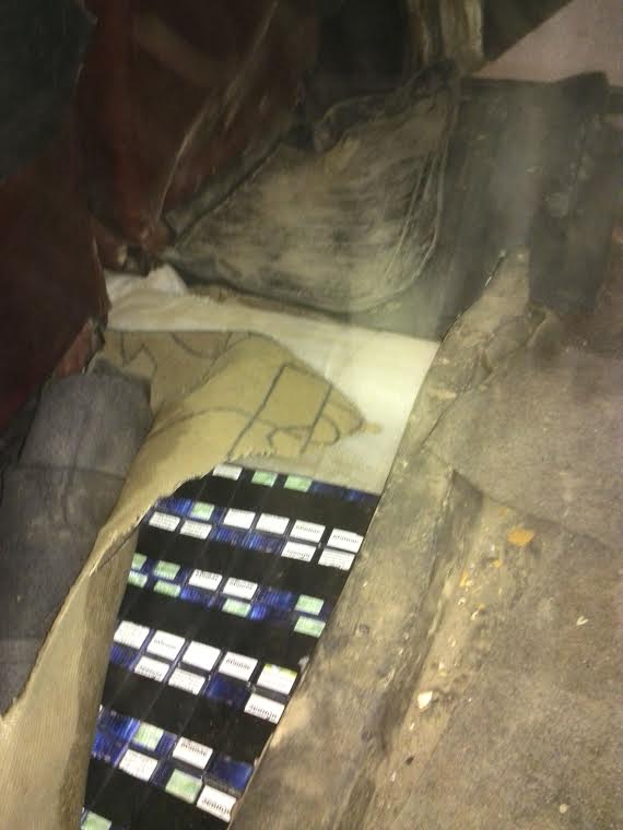 Работники Закарпатской таможни ГФС обнаружили скрытые 680 пачек сигарет