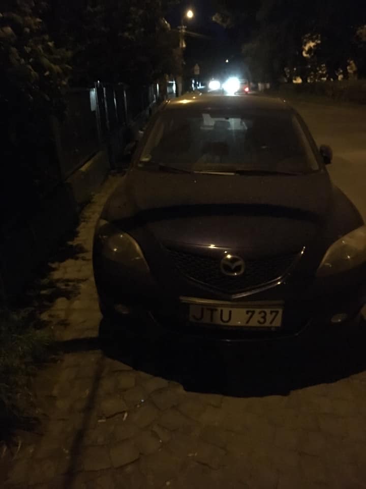 В Закарпатье ночью успел отметиться "гуру" парковки