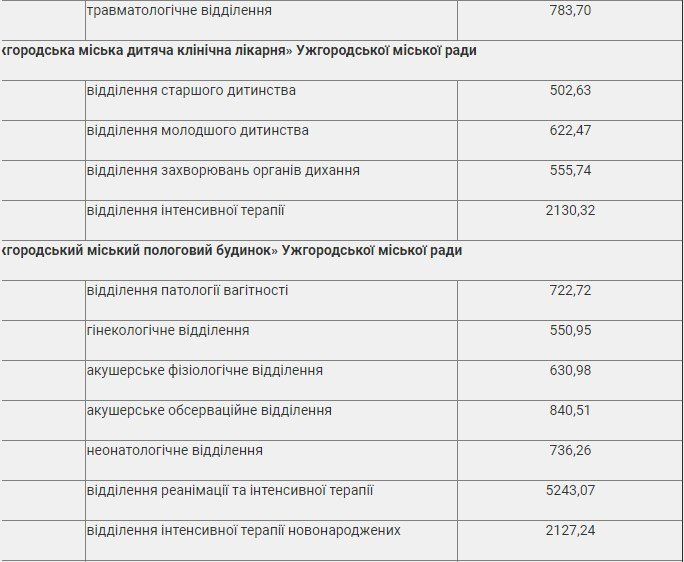 Иногородние отныне будут платить за пребывание в больнице Ужгорода: Опубликована таблица цен 