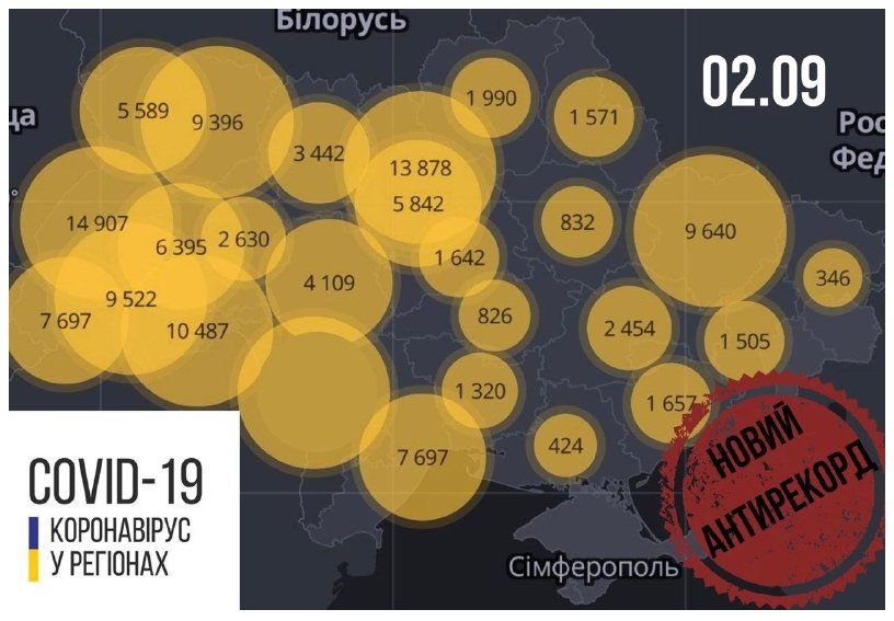 Офіційно. За добу в Україні — 2 430 захворілих на коронавірус
