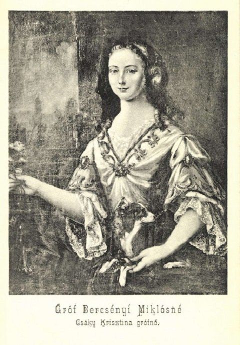 Графиня Кристина Чаки - фото 1903 года с оригинала ее портрета