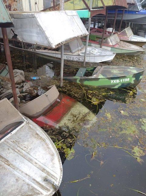 После предупреждений лодки в Херсоне на самом деле потопили.