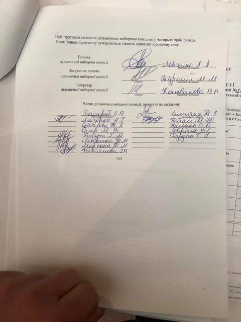 Хроника нарушений: В областном центре Закарпатья члены комиссии протоколы уже подписали
