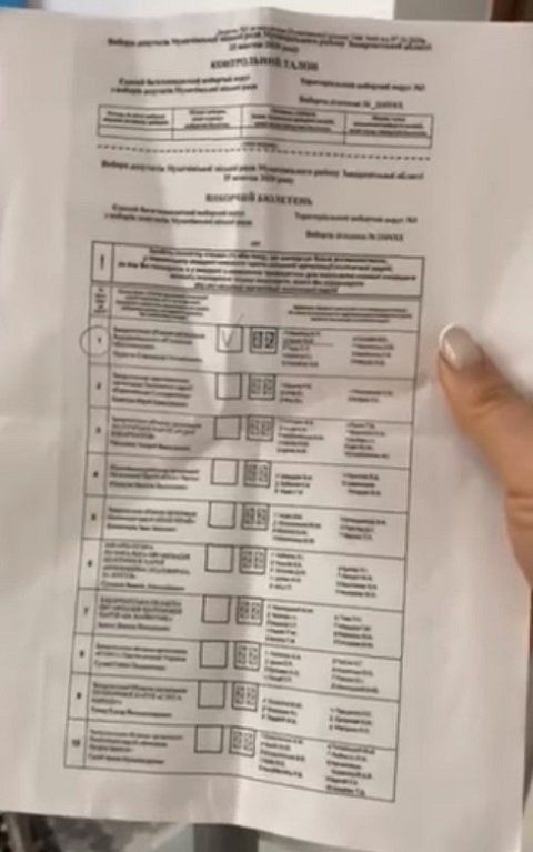 В Закарпатье на избирательном участке зафиксировали "левый" бюллетень