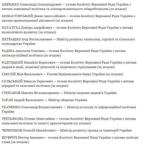 Утвердили окончательный состав Нацсовета реформ: Зеленский подписал указ