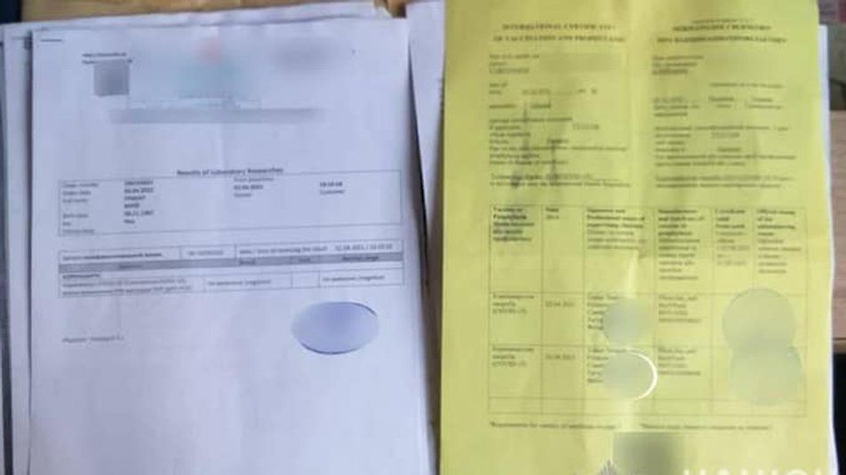 В Закарпатье аферист, подделывающий ПЦР-тесты и сертификаты о вакцинации, влетел на миллион гривен штрафа