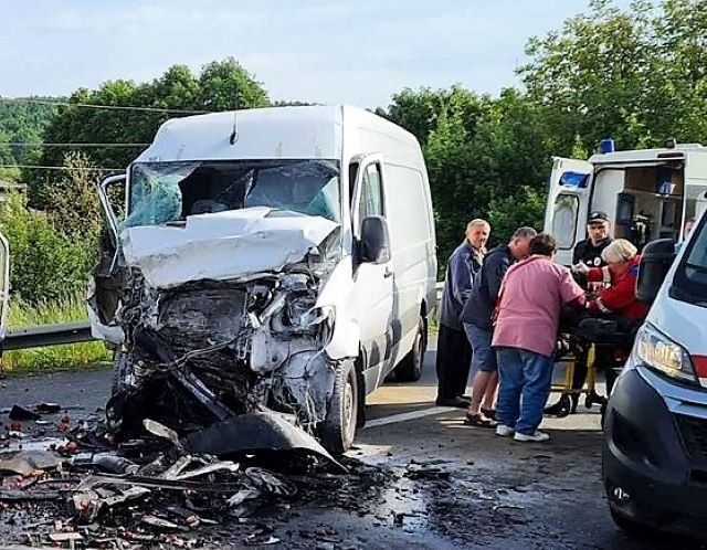 Ужасная авария произошла сегодня утром в Сусково. 