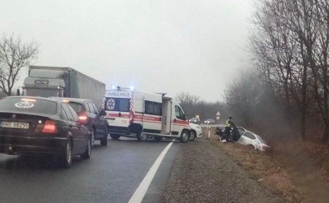 Авария в Закарпатье: Видео с места ДТП опубликовали очевидцы