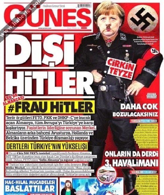 Меркель в образе «госпожи Гитлер»