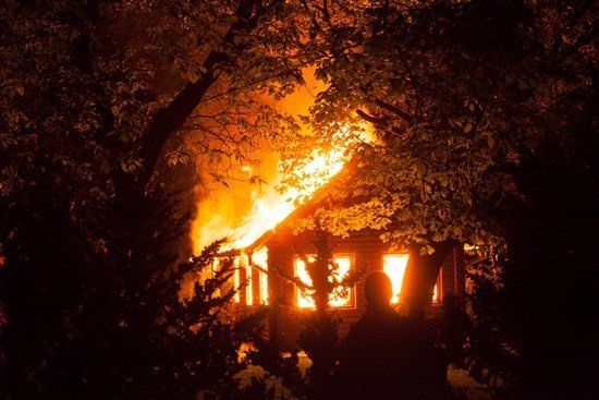 В Ужгороде сгорело кафе "Дубки"