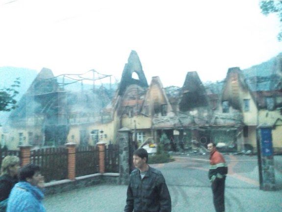 На Закарпатье сгорел один из крупнейших гостинично-рекреационных комплексов
