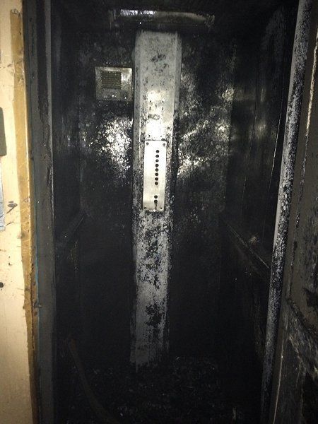 Пожар в лифте ужгородской многоэтажки