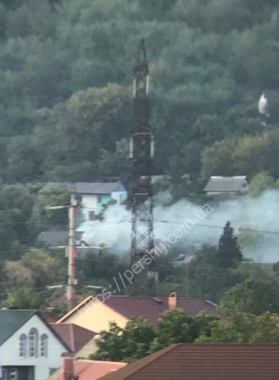 В Мукачево со стороны микрорайона "Росвигово" вспыхнул огонь