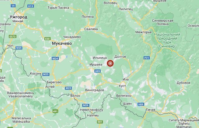  Сегодня после обеда в Закарпатье произошло заметное землетрясение