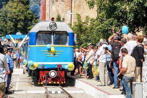 Ужгородская детская железная дорога наконец заработала!