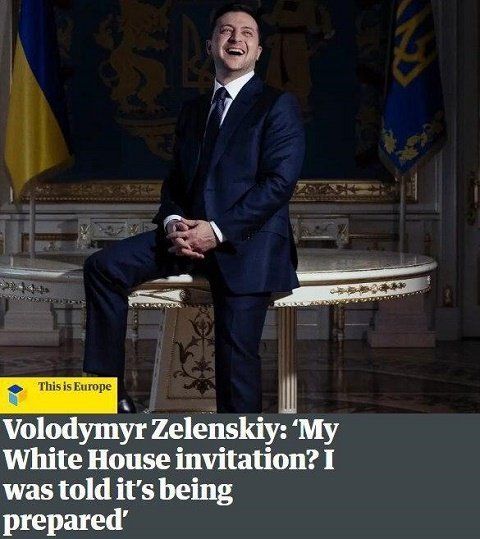 Вышло интервью президента Зеленского для очень авторитетного британского издания The Guardian