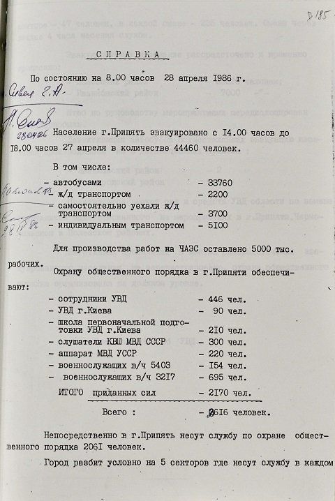 Госархив СБУ опубликовал секретные документы КГБ по Чернобылю 