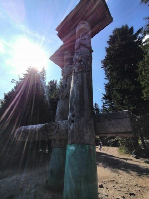 Скульптура "Синь и Вир" - озеро Синевир, Закарпатье