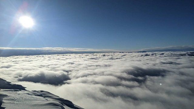 25 ноября на горе Поп Иван Черногорский ясно, -6°С