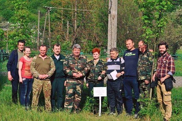 Спільна зелена акція лісівників і журналістів Закарпаття.