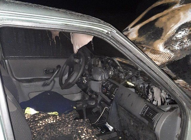Автопожар в Закарпатье: 30-летний Ford спасли за полчаса